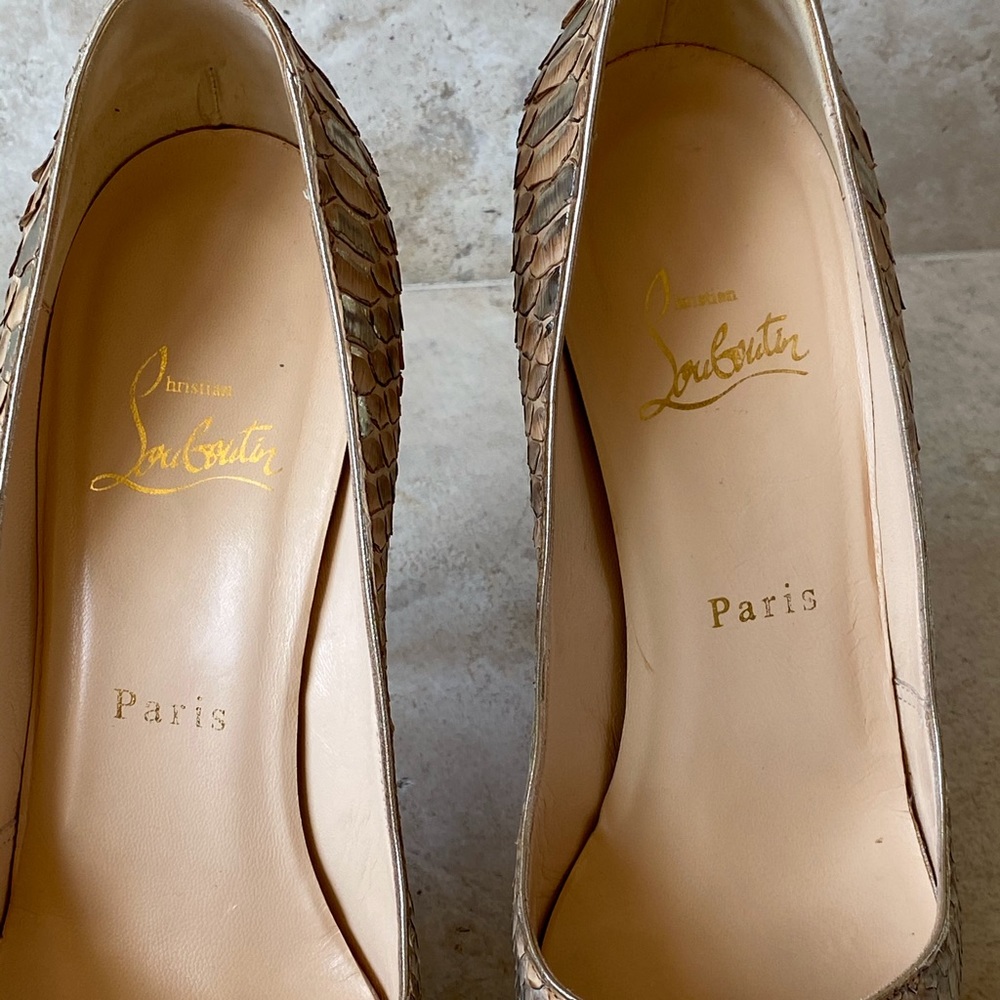 Christian Louboutin Python Very Prive Pumps - image 8